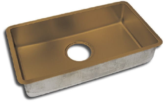 ステンレスシンク〈ゴールド〉の画像