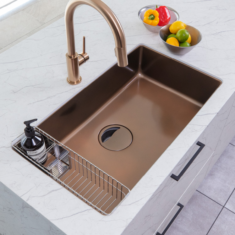 ステンレス製カラーシンクの画像