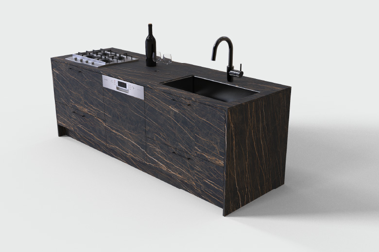 Loungeカラーのキッチン