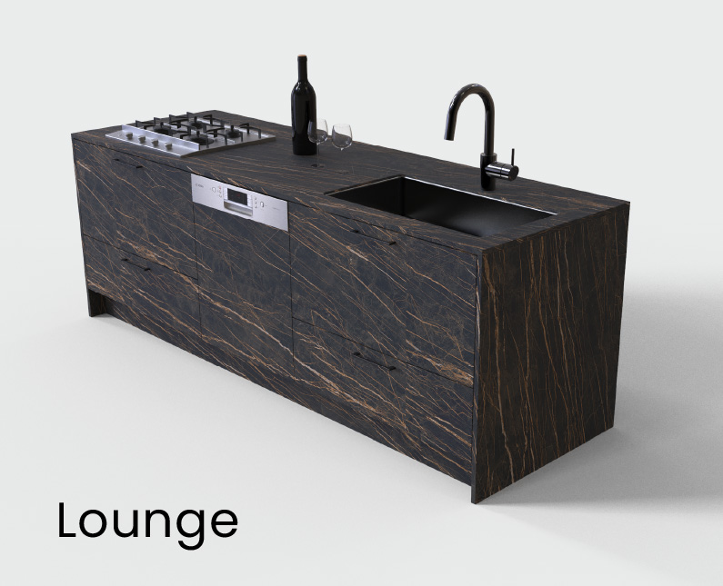 loungeカラーのキッチン